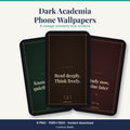 Dark Academia Study Wallpapers by Cortexa Study – 8 phone lock screens