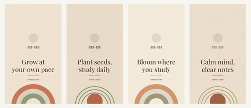 Preview of Earthy Boho wallpapers 1–4