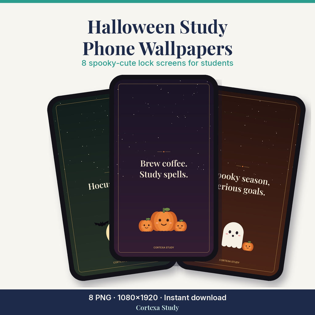 Halloween Study Wallpapers by Cortexa Study – 8 phone lock screens