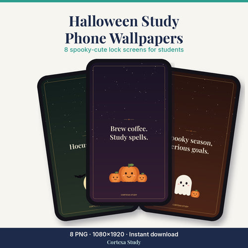 Halloween Study Wallpapers by Cortexa Study – 8 phone lock screens